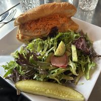 Peanut tofu sandwich  at Daily Planet in Burlington