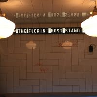 Sign on wall gives a sense of the ambience at Swan Dive in Rochester