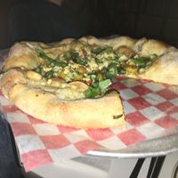 Vegan pizza at Swan Dive in Rochester