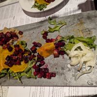 Squash carpaccio #Veganuary at Mezzo in Dublin