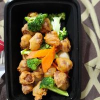 Sweet sour nuggets (the sauce comes separately) at Lotus Garden in Eugene