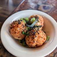 Rice balls. at Kim's Corner DBA Bapp in Jackson