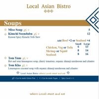 Soups at Local Asian Bistro in Vancouver