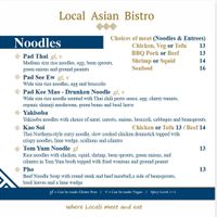 Noodles at Local Asian Bistro in Vancouver