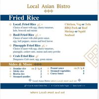 Fried Rice at Local Asian Bistro in Vancouver