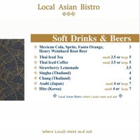 Drinks at Local Asian Bistro in Vancouver