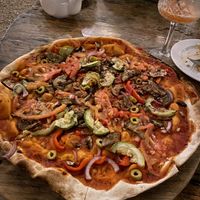 Pizza  at La Luna in Nosara