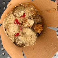 Rice and goulasz   at Turlaj Klopsa - Nowa Huta in Krakow