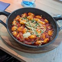 Vegan gnocchi at Ego Mediterranean in Sheffield