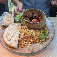 Vegan falafel meal at Ego Mediterranean in Sheffield