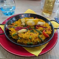 Vegan paella at Ego Mediterranean in Sheffield