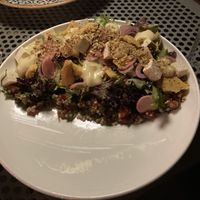 Super delicious tofu salad (vegan)  at Linea - Closer To The Moon in Bucharest