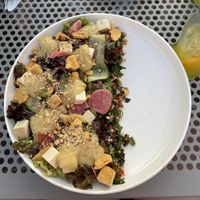 smoked tofu salad  at Linea - Closer To The Moon in Bucharest