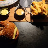 Veggie Burger with Fries at Linea - Closer To The Moon in Bucharest