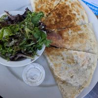 Vegan tofu quesadilla at Kayak Kafe - Broughton in Savannah