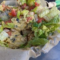 Vegan tater tot nachos at Kayak Kafe - Broughton in Savannah