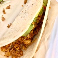 Vegan walnut chorizo tacos at Kayak Kafe - Broughton in Savannah