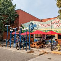Entrance at Morning Glory Cafe in Eugene