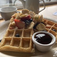 Waffles!  at Morning Glory Cafe in Eugene