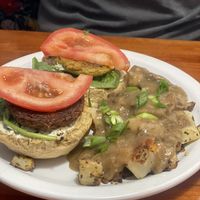 Happy morning sandwich   at Morning Glory Cafe in Eugene