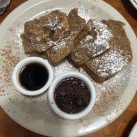 Cinnamon raisin French toastt  at Morning Glory Cafe in Eugene