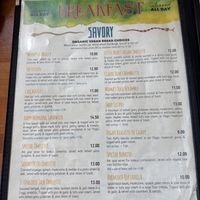 Menu  at Morning Glory Cafe in Eugene