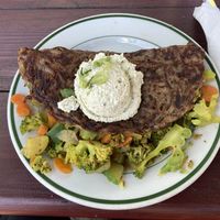 Vegan omelette  at Morning Glory Cafe in Eugene