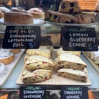 Vegan scones  at Morning Glory Cafe in Eugene