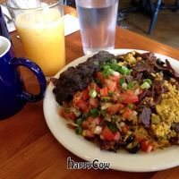Chiliquiles, a savory breakfast treat at Morning Glory Cafe in Eugene