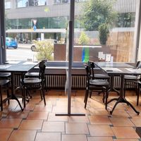 Interior at L'Imprevu Cafe in Fribourg