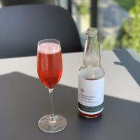 Kombucha at Strøm Spa Nordique in Quebec