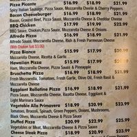 Menu  at Julia's Pizza in Orlando