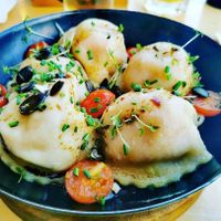 Feurige,Vegane 
Chilli-Räuchertofu Nudeltaschen at Landhaus Hazienda in Villach