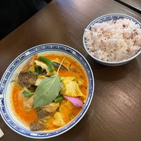 Main dish: red curry  at Thai Vegan Kitchen in Helsinki