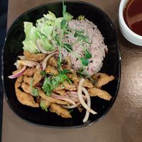 Excellent Nam Tok Muu at Thai Vegan Kitchen in Helsinki