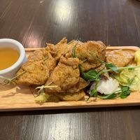 Soya meat, oily but tasty🤗  at Thai Vegan Kitchen in Helsinki