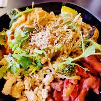 Sukhothai noodles at Thai Vegan Kitchen in Helsinki