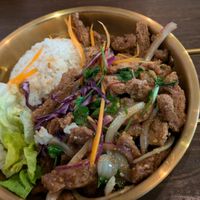 Nam Tok Muu at Thai Vegan Kitchen in Helsinki