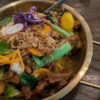 Pad Thai mixed protein at Thai Vegan Kitchen in Helsinki