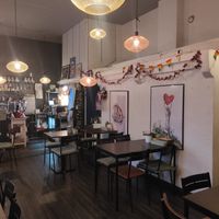 Inside at Thai Vegan Kitchen in Helsinki