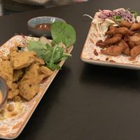 Wuu sate und sweet chilli   at Thai Vegan Kitchen in Helsinki
