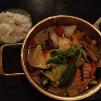 Green curry with tofu at Thai Vegan Kitchen in Helsinki