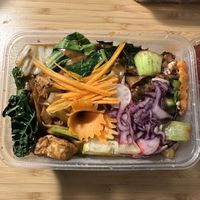 Phad sii iu with tofu  at Thai Vegan Kitchen in Helsinki