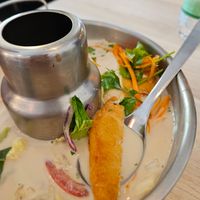 Tom Khaa chicken at Thai Vegan Kitchen in Helsinki