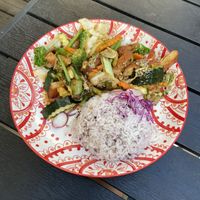 Vegan chicken dish  at Thai Vegan Kitchen in Helsinki