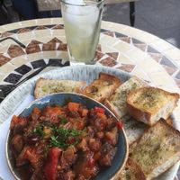 Sicillion vegetable stew at Rosarios in Bath