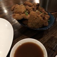 Tempura mushrooms   at Saffron in Las Vegas