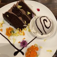 Chocolate cake    at Saffron in Las Vegas