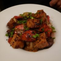 Eggplant and tofu at Saffron in Las Vegas