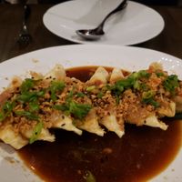 Floating goyza at Saffron in Las Vegas